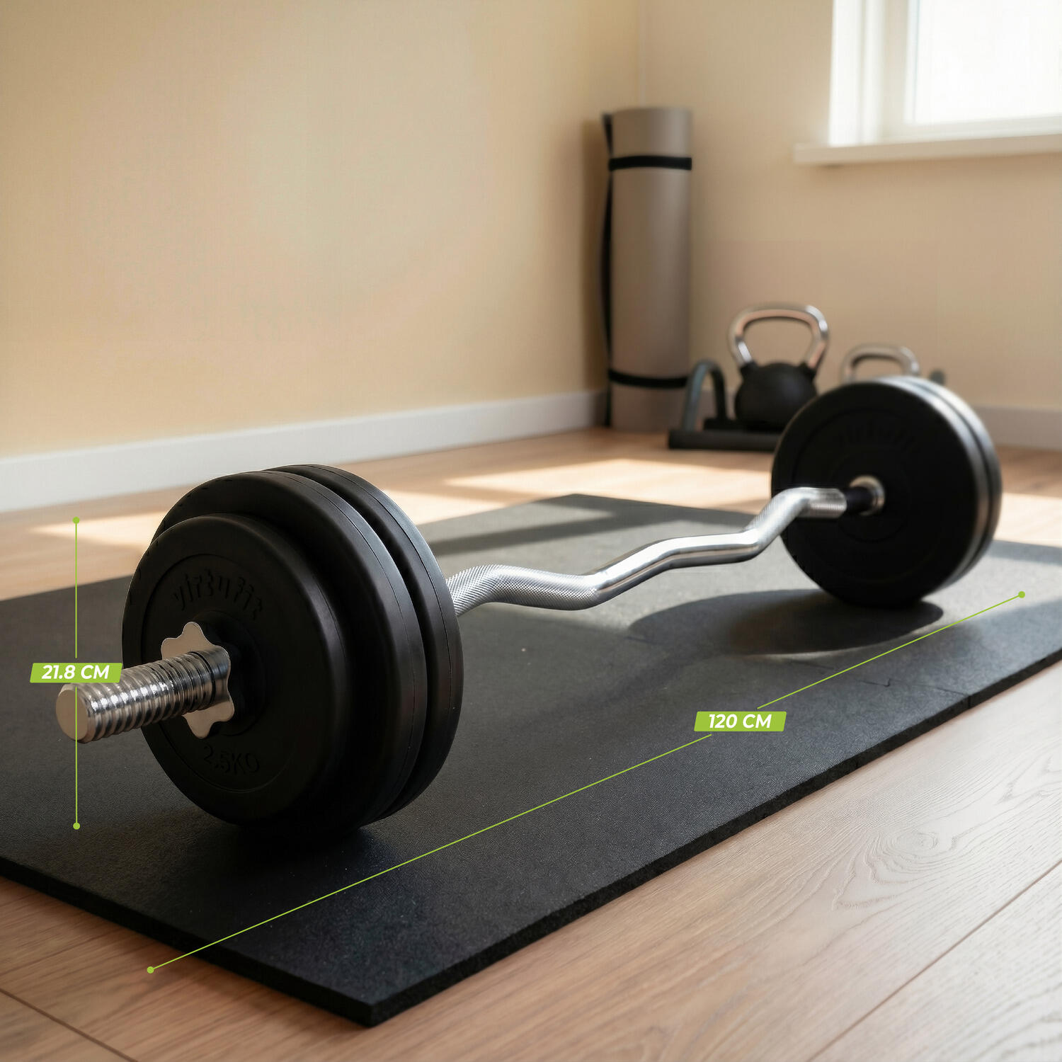 Vinyl EZ-Curl Set - Ensemble d'haltères - 20 kg 7/7