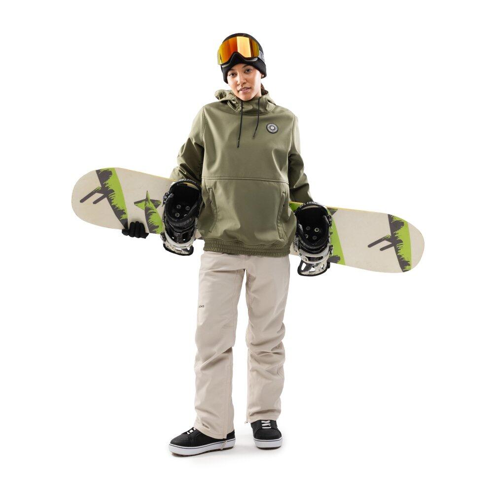Damen Wintersport snowboardjacke für W1-W Kilimanjaro Armeegrün 3/8