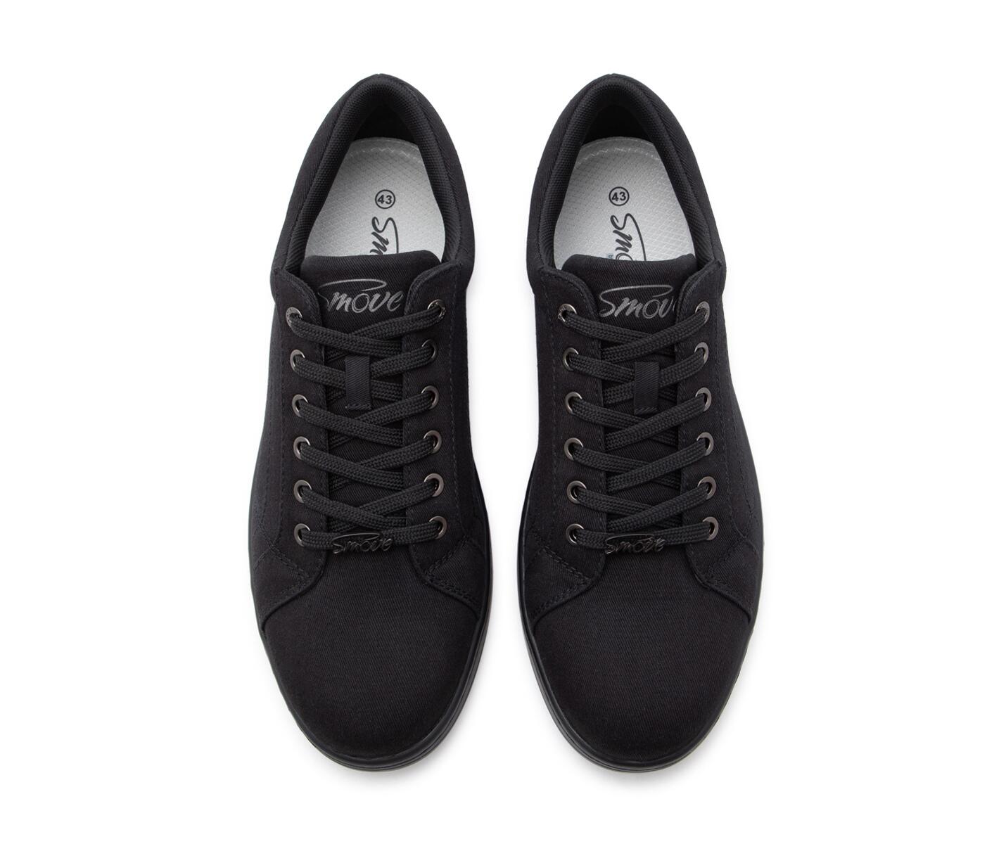 SMOVE Breeze Dance Sneaker in Schwarz mit schwarzer Sohle für Männer 6/7