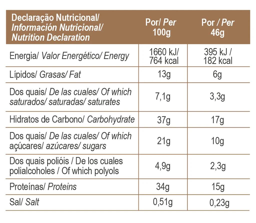 BARRA DE PROTEÍNA TOTAL PROTEIN CLASSIC BAR CHOCOLATE - 46 G 2/3