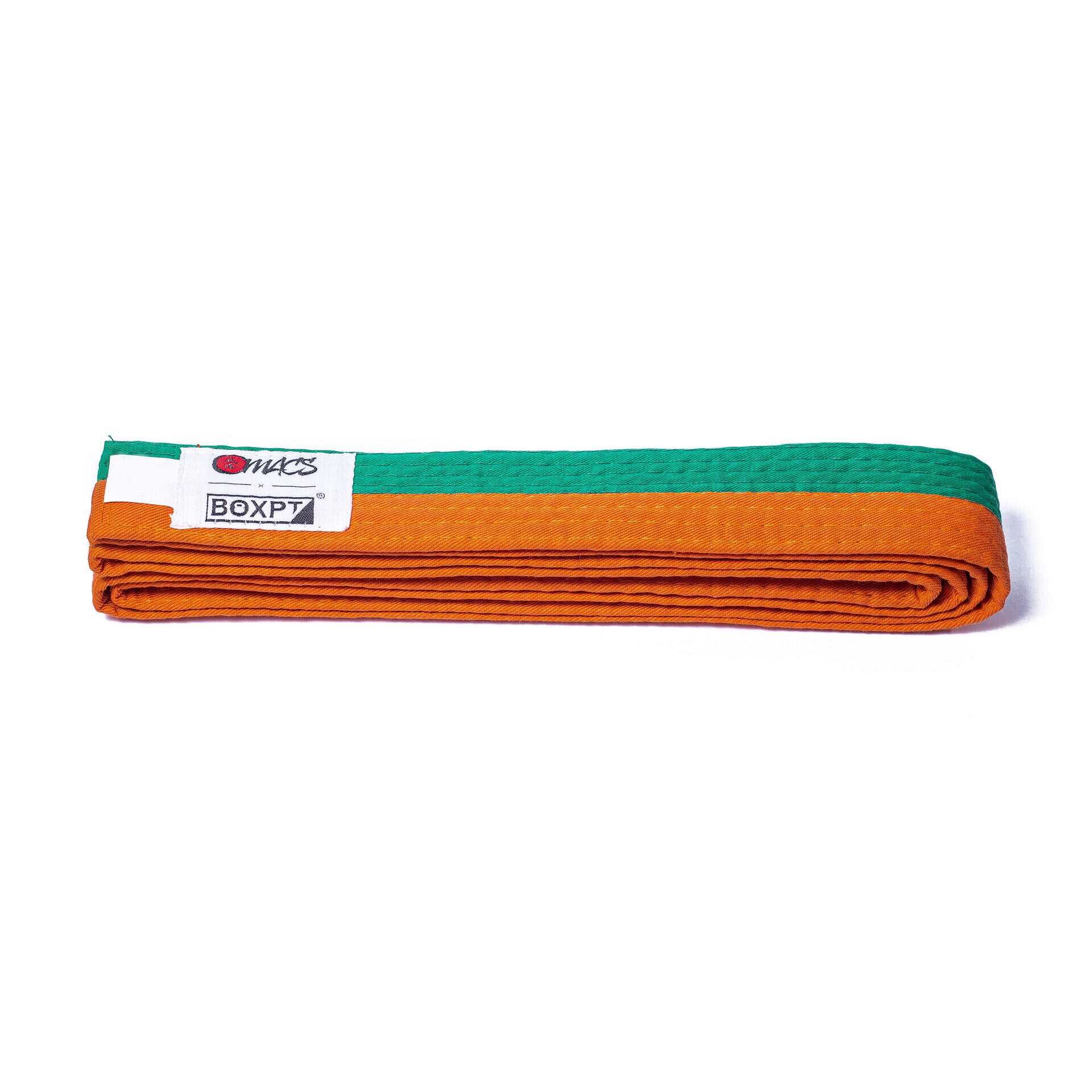 Cinto de Karaté - Laranja e Verde - 280 cm 2/3