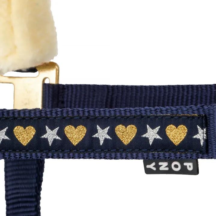START Star&Heart paarden- en ponyhalster met bontvoering 4/6
