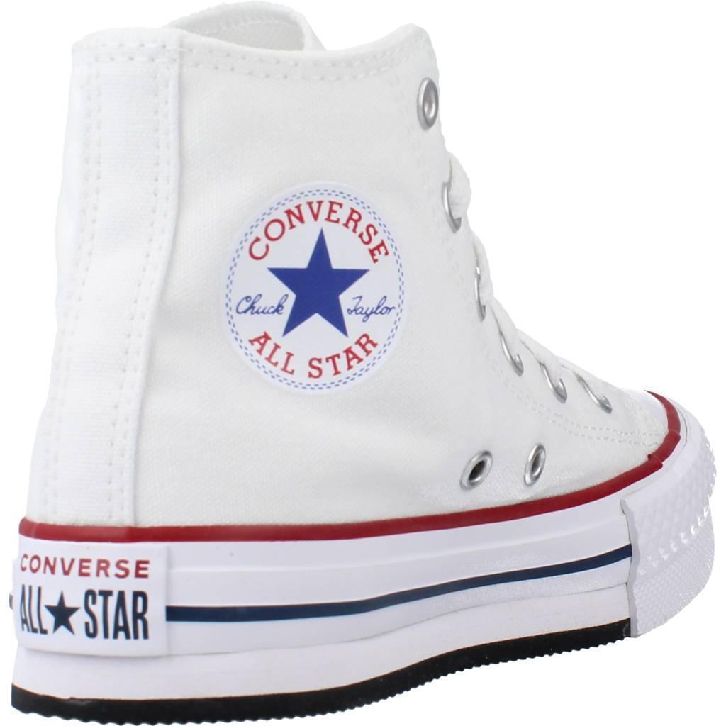 Baskets Converse Modèle Ctas Eva Lift Hi Couleur Blanc 3/5