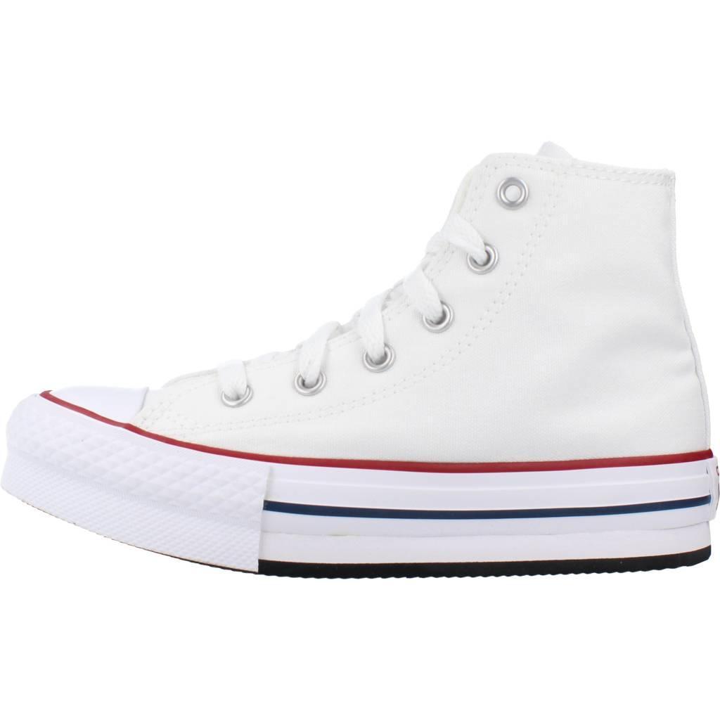 Baskets Converse Modèle Ctas Eva Lift Hi Couleur Blanc 2/5