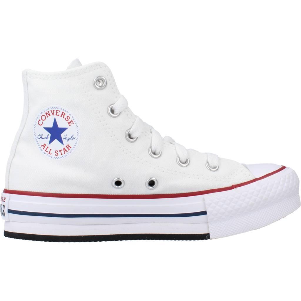 Baskets Converse Modèle Ctas Eva Lift Hi Couleur Blanc 4/5