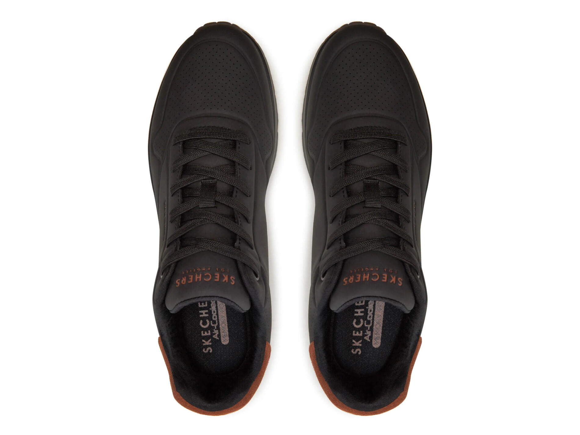 Buty Męskie Skechers Uno Sportowe Czarne Sneakersy Wygodne 6/6