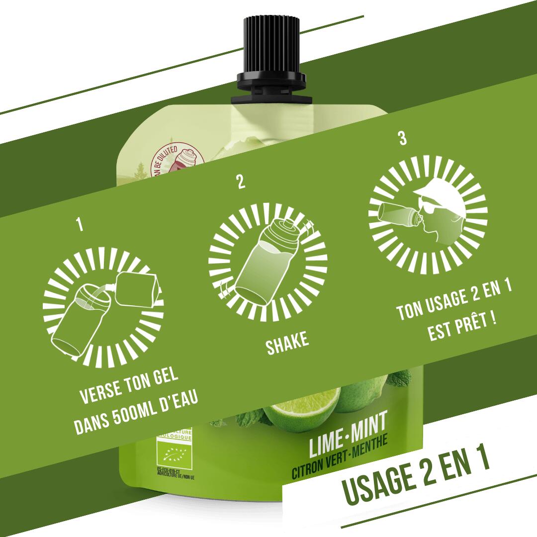 Gel energetico BIO Lime e Menta 85 g 6/7