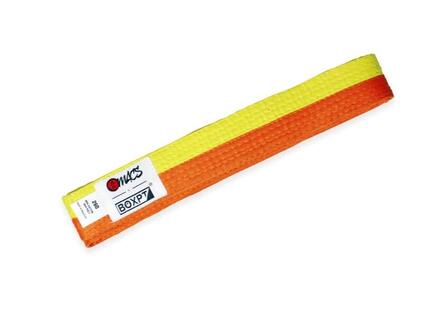 Ceinture de Karaté - Jaune et Orange - 260 cm
