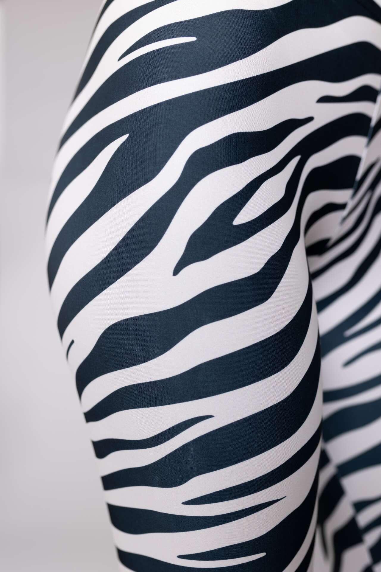 Legginsy sportowe damskie DEEP TRIP Zebra 5/7