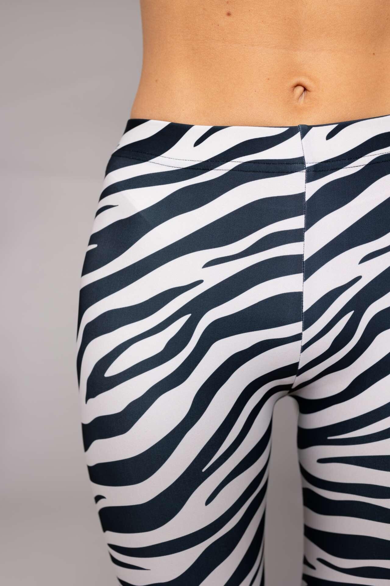 Legginsy sportowe damskie DEEP TRIP Zebra 6/7