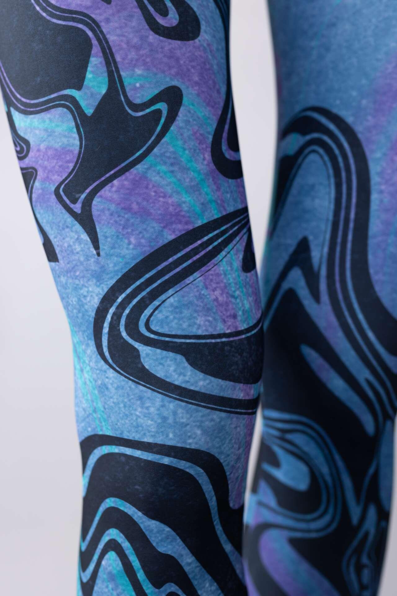 Legginsy sportowe damskie DEEP TRIP Wave 3/7
