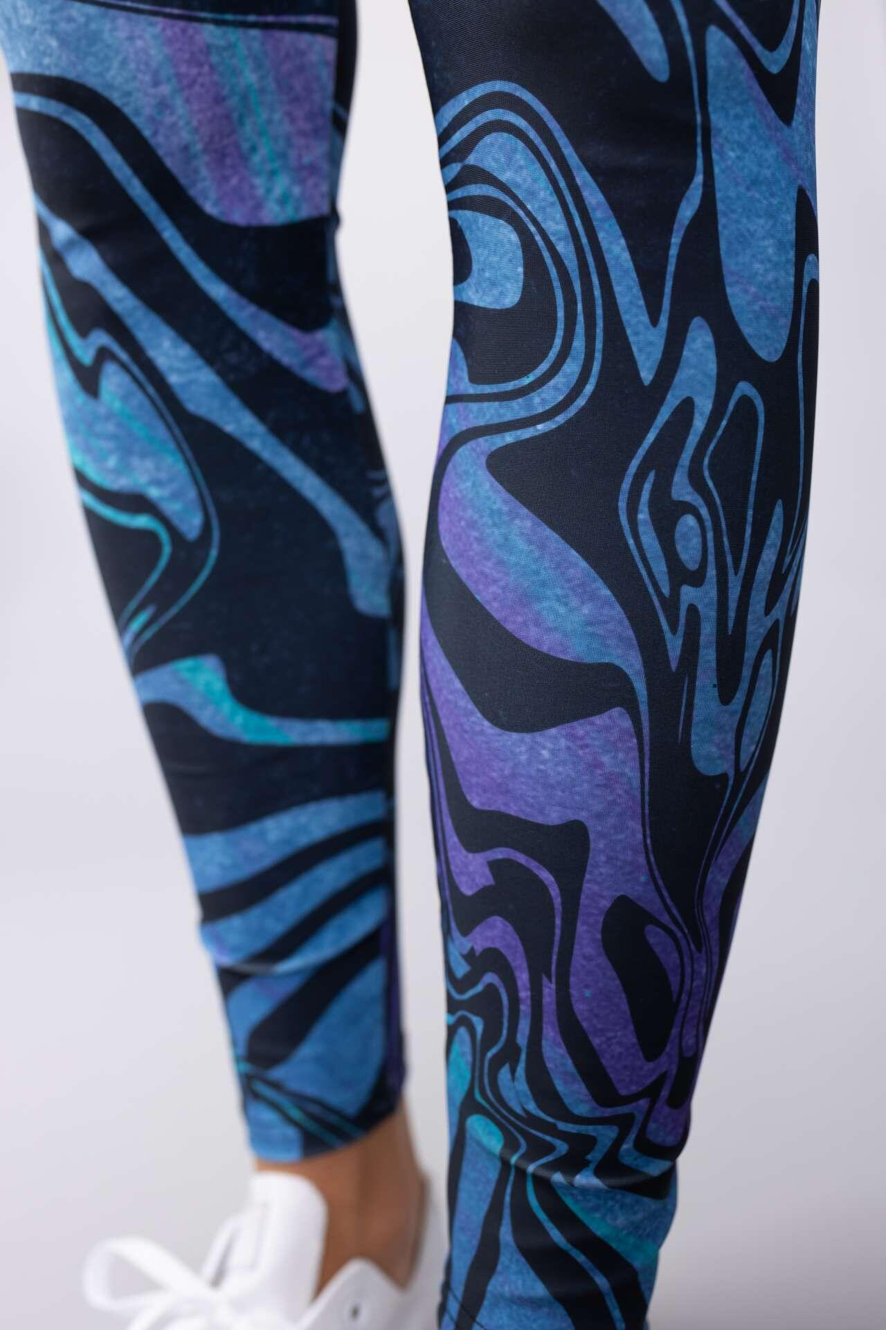Legginsy sportowe damskie DEEP TRIP Wave 5/7