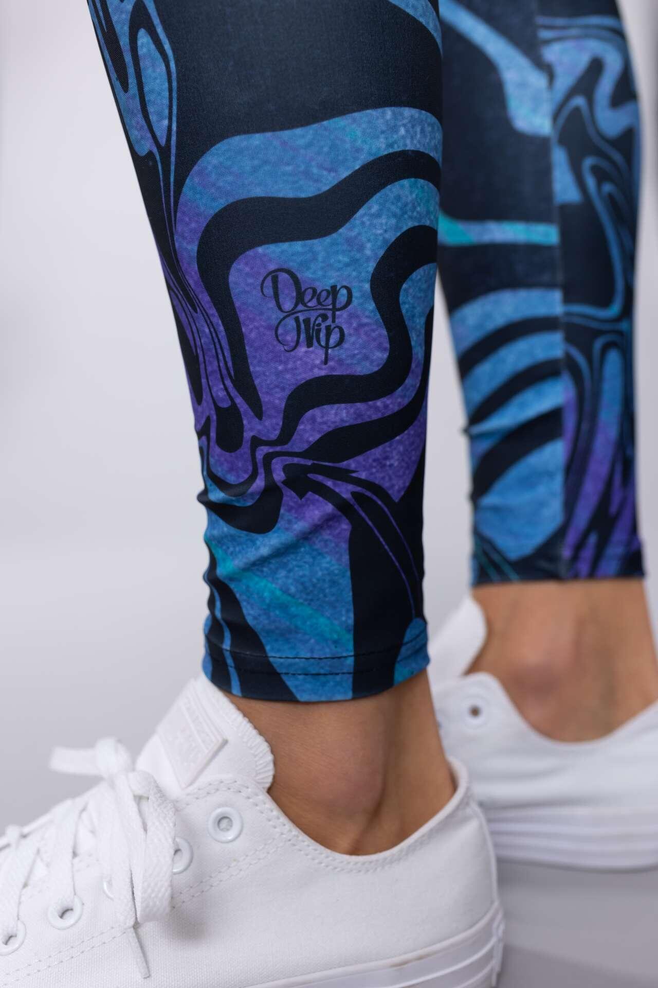 Legginsy sportowe damskie DEEP TRIP Wave 4/7