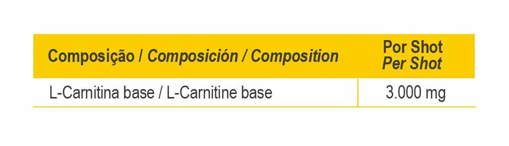 QUEIMADOR DE GORDURA L-CARNITINE 3000 MG LIMÃO - 20 FRASCOS 3/5