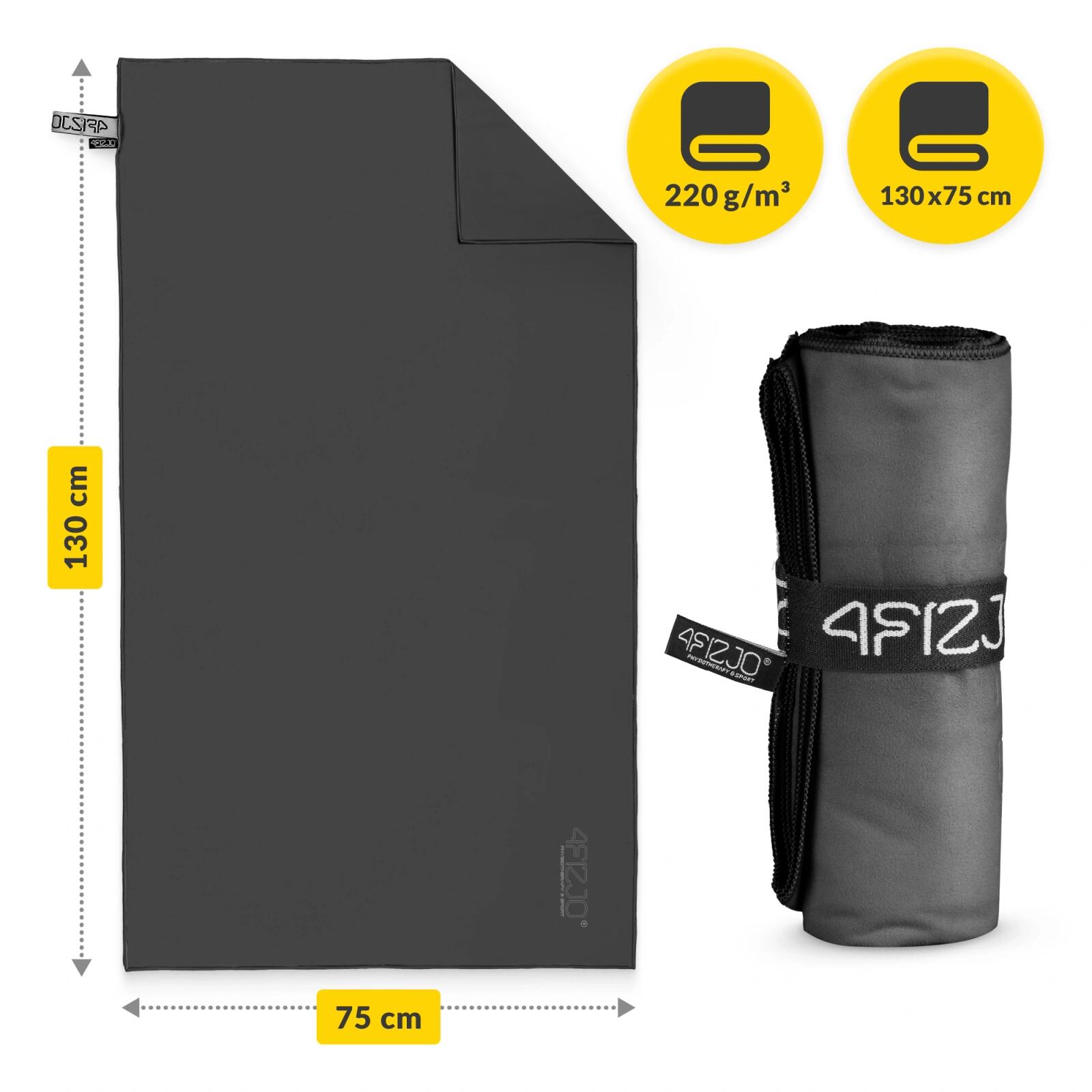 Microvezel handdoek sport fitness zwemmen strand sneldrogend 130x75 4FIZJO 4/7