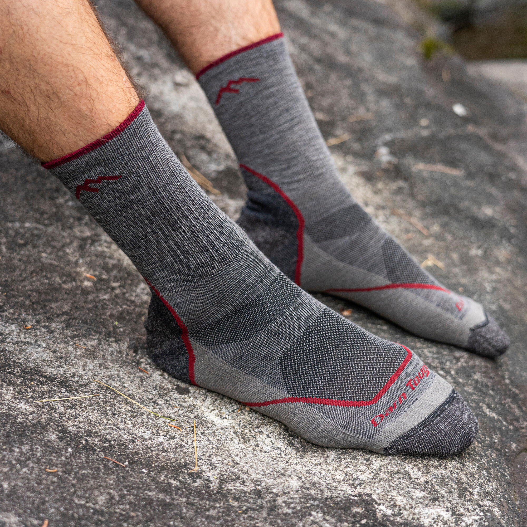 Darn Tough Chaussettes Homme Mi-Mollet Randonnée Légères Anti-Ampoules Mérinos 5/7