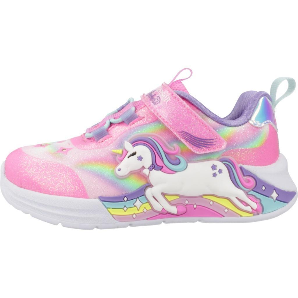 Baskets Skechers Unicorn Chaser, Rose, Enfants 2/5