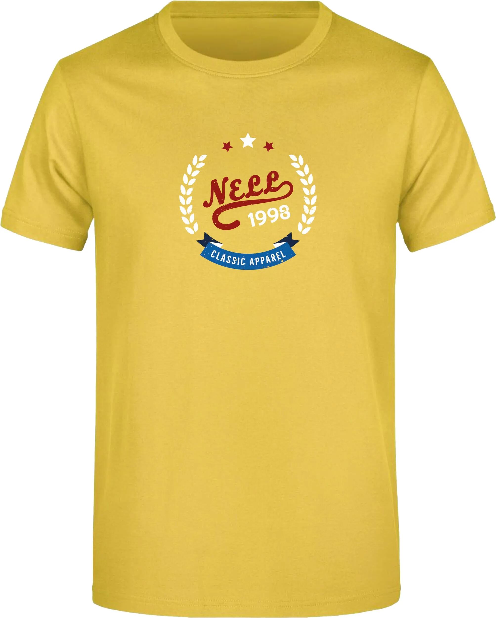 T-shirt homme Nell Alvar jaune, coton 150 g/m², semi-ajusté 1/5