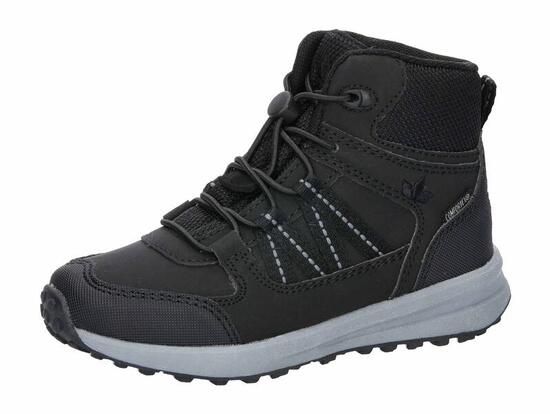 Bottes d'hiver garçon LICO Selfoss étanches avec laçage rapide et zip latéral