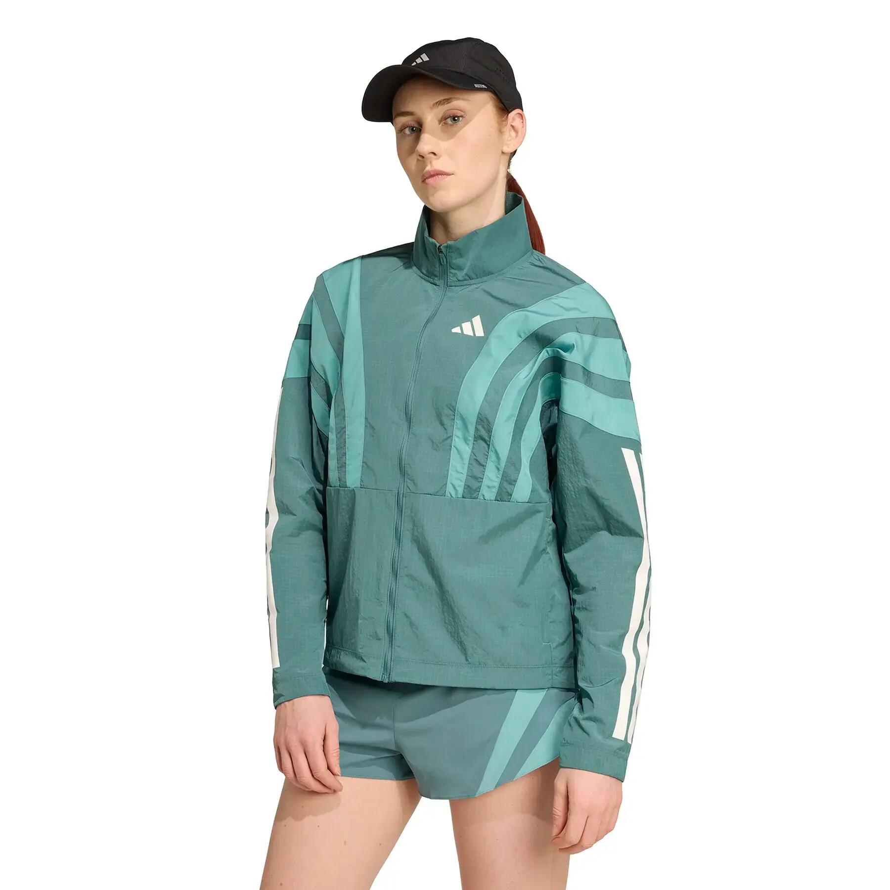 Women's full zip sweat jacket adidas Adizero Archive 2/6