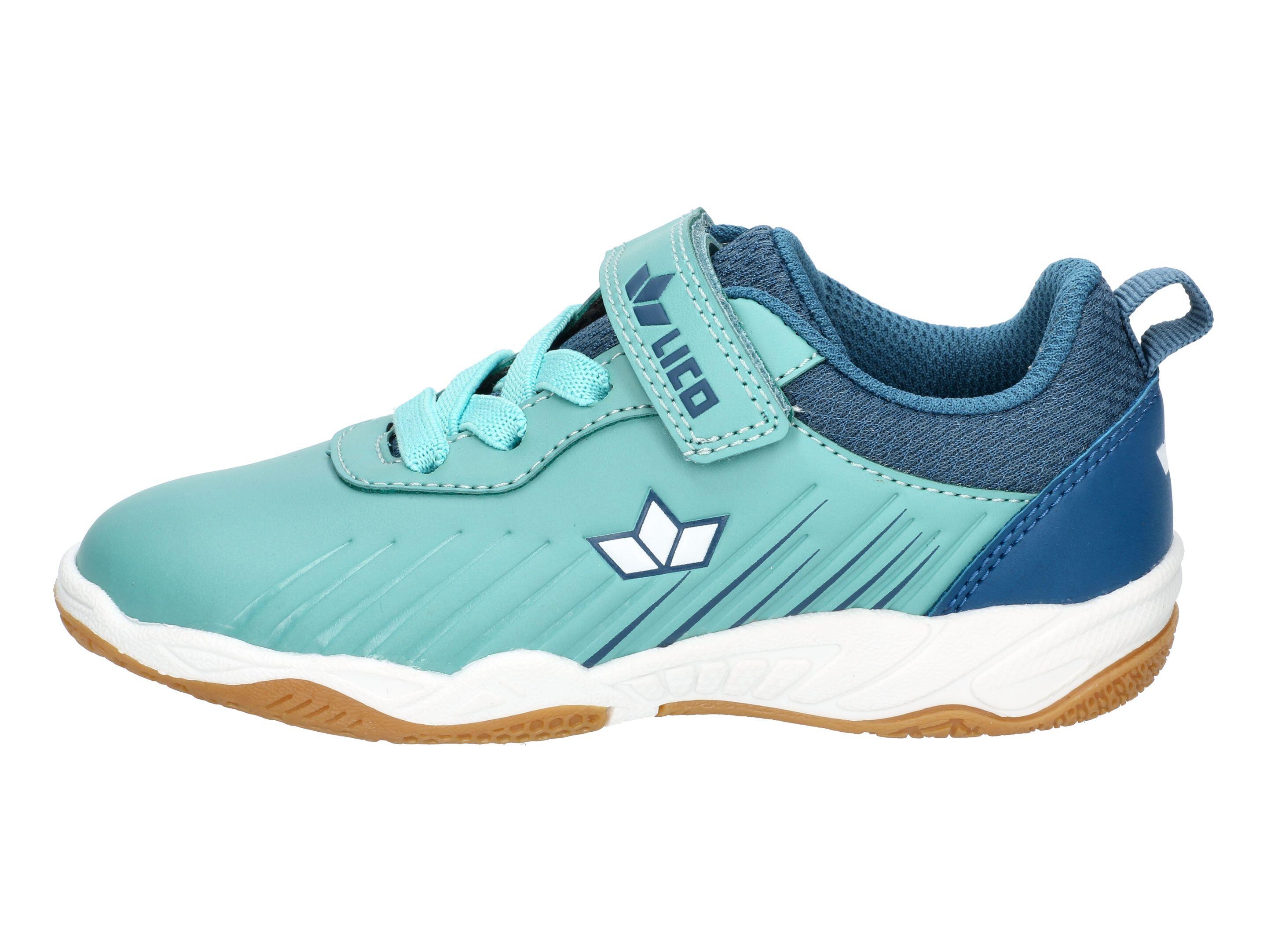 Schoenen - turnen - kinderen - klittenband, elastische veters - turquoise 2/6