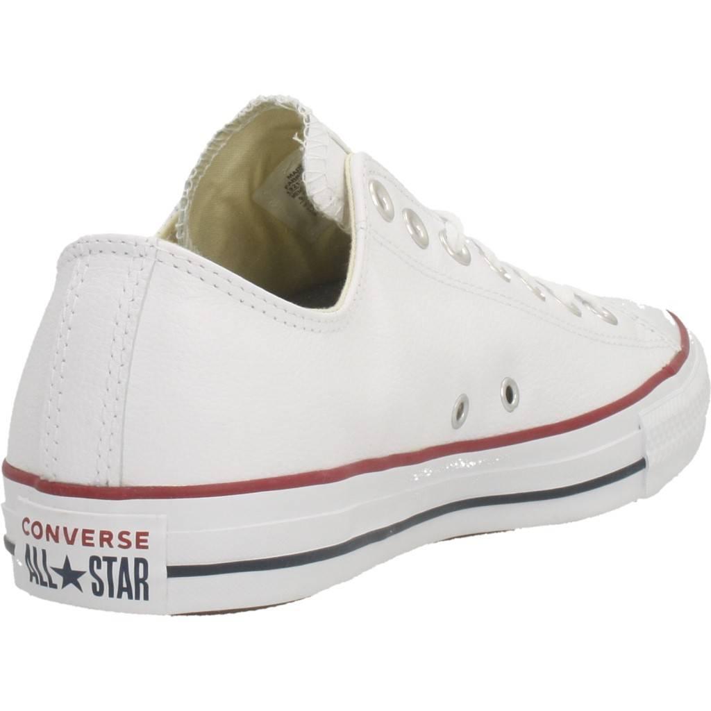 Baskets Converse Chuck Taylor Ox Leather, Blanc, Unisexe 3/6