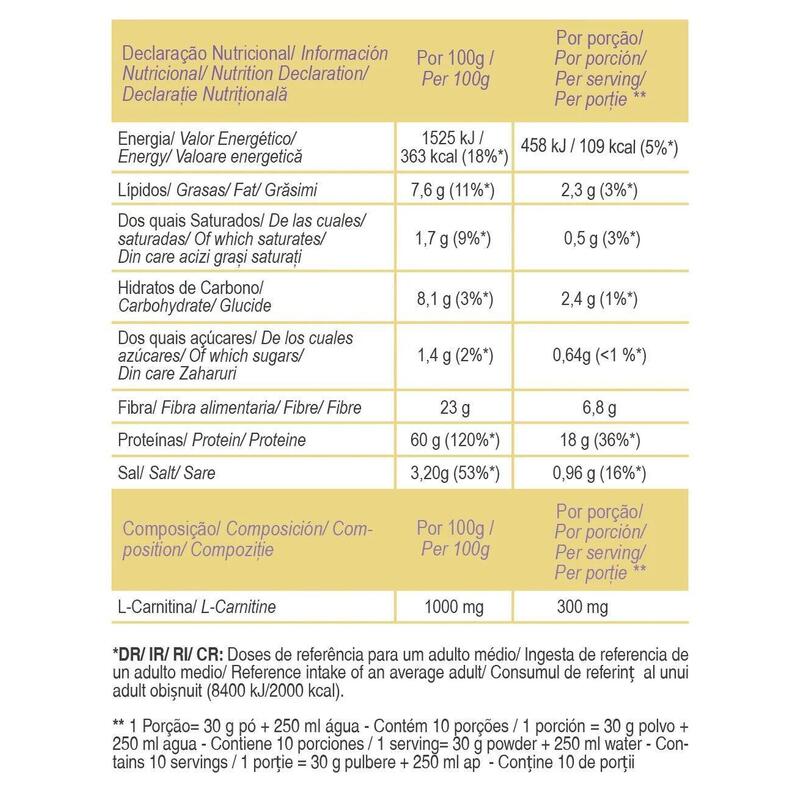 Shake proteic pentru slabit cu vanilie Slim Body, GoldNutrition, 300 g