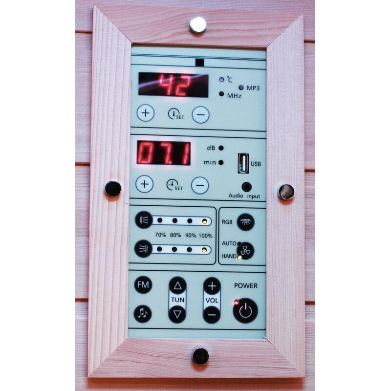Sauna Infrarouge Boreal® 110 à Spectre Complet 6/7