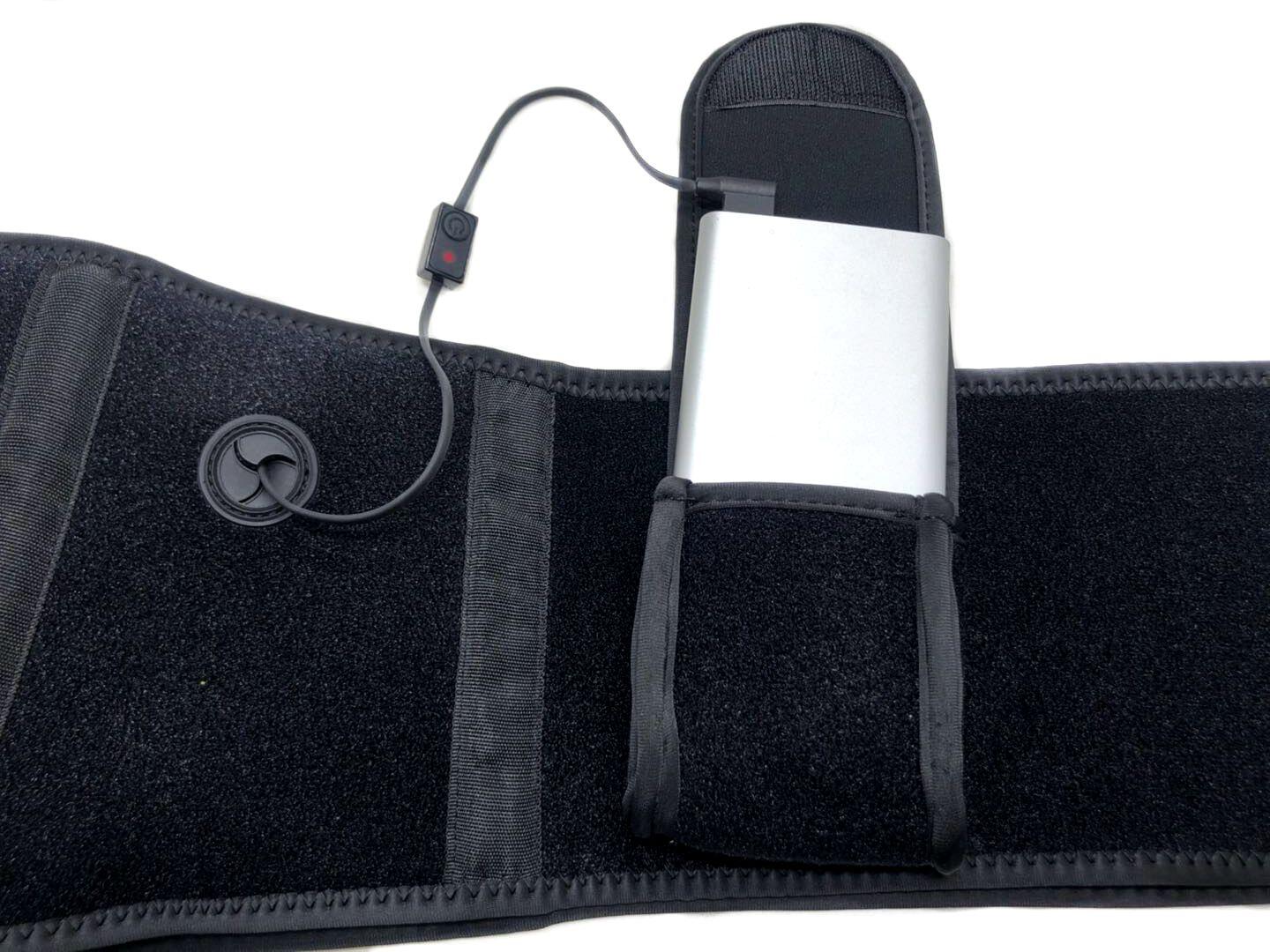 Draagbare infrarood verwarmingsgordel voor de rug met USB 3/5