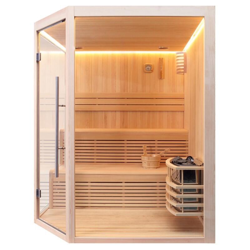 Sauna d'angle Boreal® Evasion Baltik 5 places - 180x180x210 cm 1/7