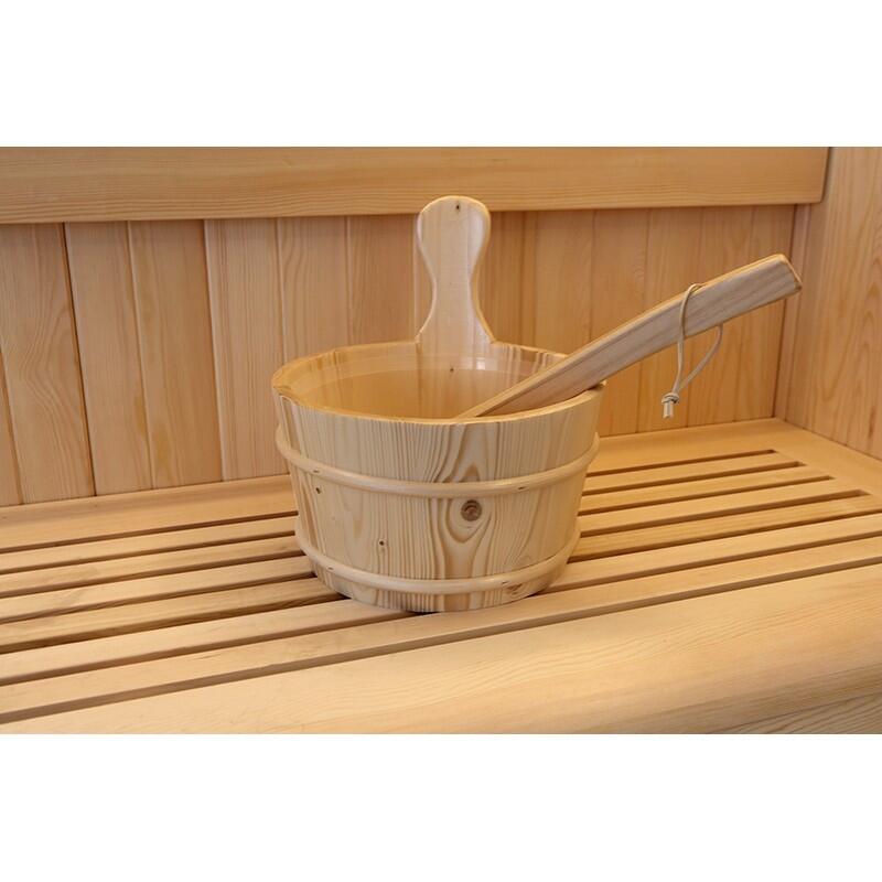 Sauna d'angle Boreal® Evasion Baltik 3/4 places - 160x160x210 cm 7/7