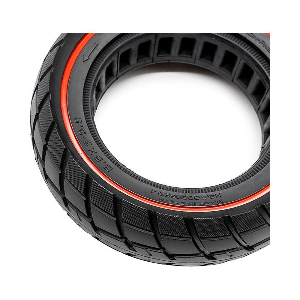 Rueda Maciza Ultraligera Offroad 8,5x3-5,5 Línea Roja para Patinete Eléctrico 3/5