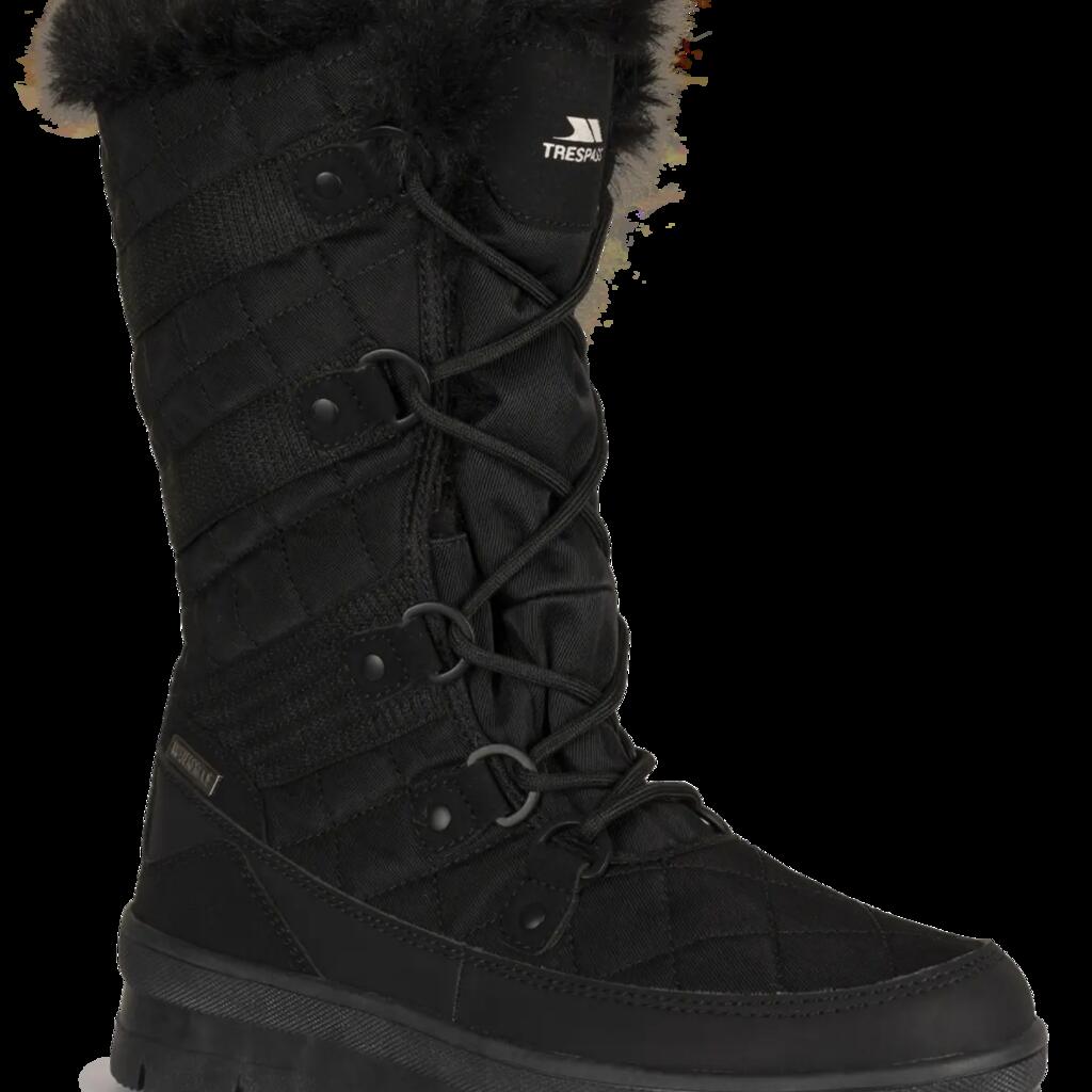 Trespass Evelyn Women's Waterproof Insulated Snow Boots Black