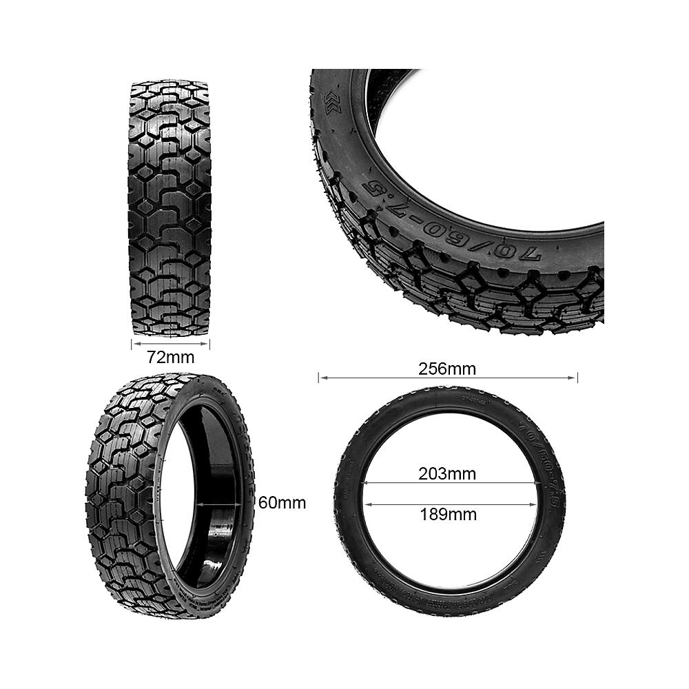 Neumático Tubeless 70/60-7,5 Rhinotrack con Gel Antipinchazos para Patinete. 5/5