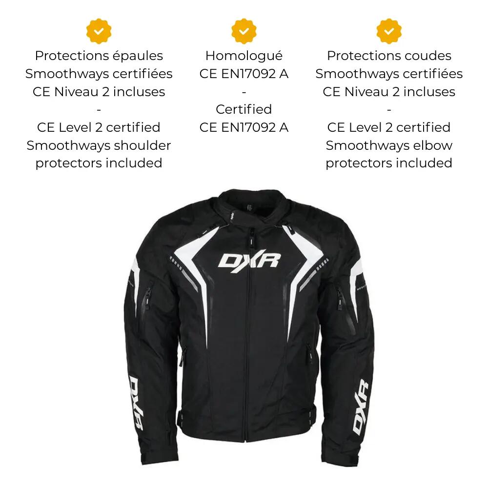 Veste trottinette vélo et moto avec protections imperméable, toutes saisons 5/7