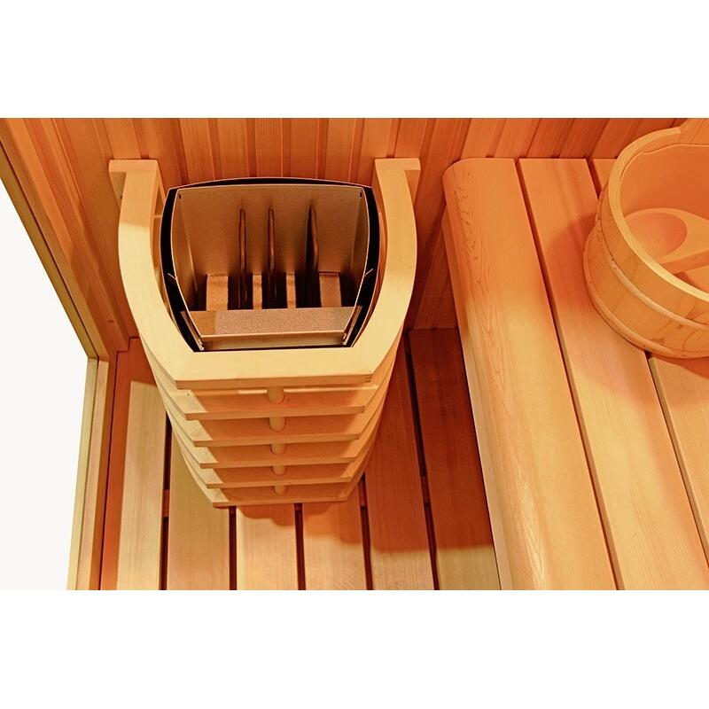 Sauna Boreal® Evasion 130 - sauna de luxe en cèdre rouge 2 personnes 6/7