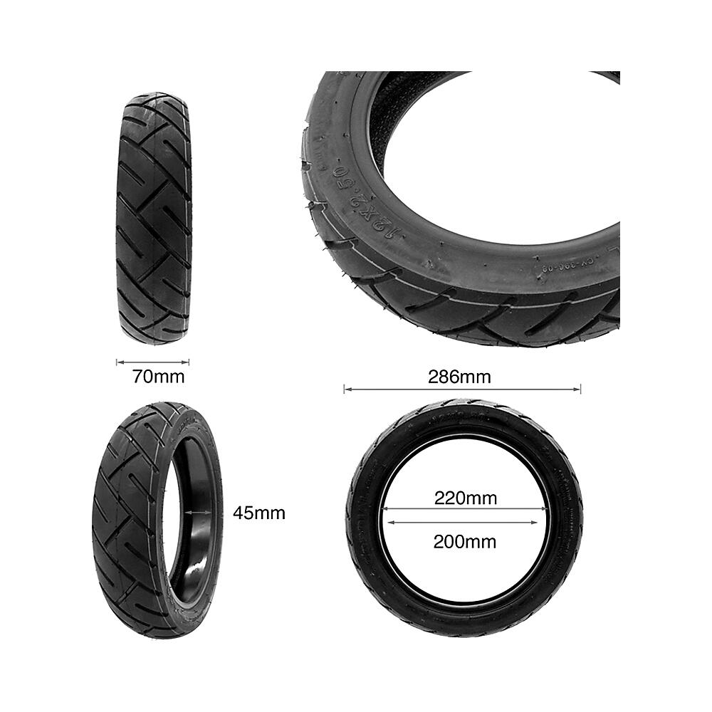 Neumático Tubeless 12x2,5 CY396 con GEL para Patinete Eléctrico 4/5