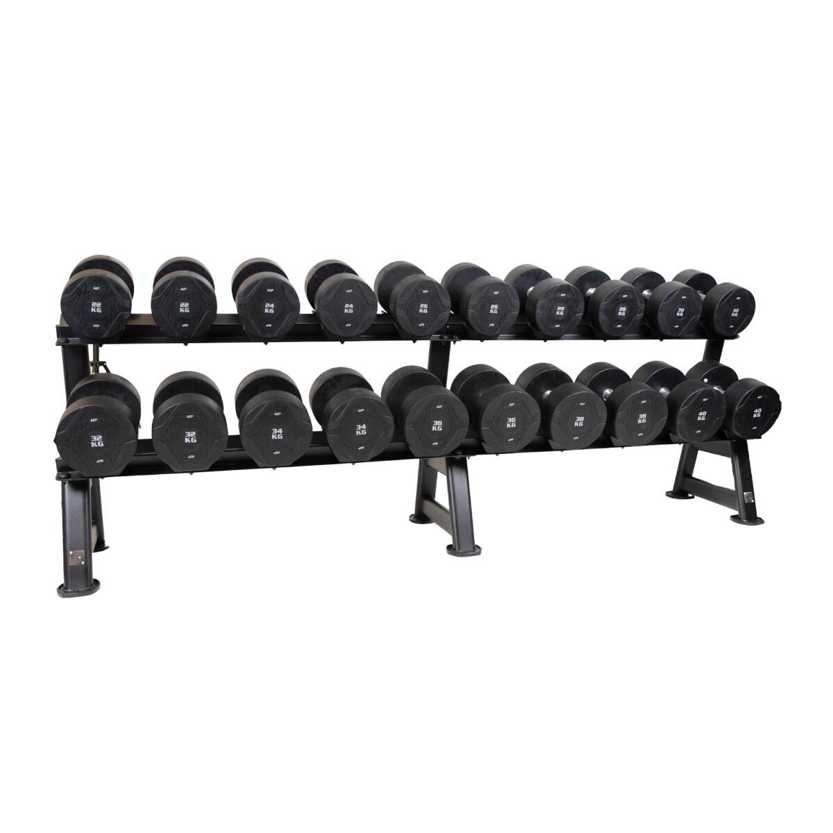 Hantle okrągłe - Gumowe 1 szt. 2 kg 4/5