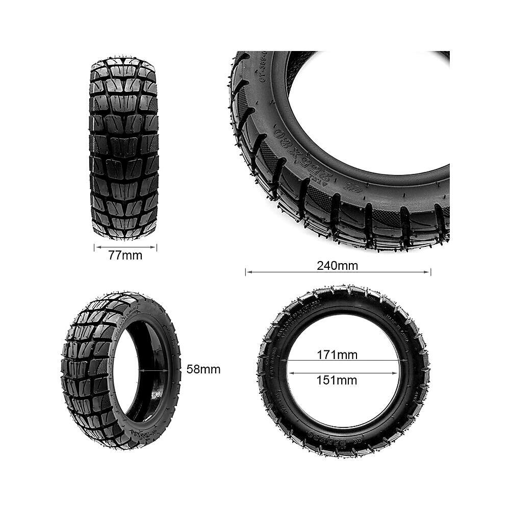 Neumático Tubeless Offroad 255x80 / 10x3-6 Edición Gel para Patinete Eléctrico 5/5