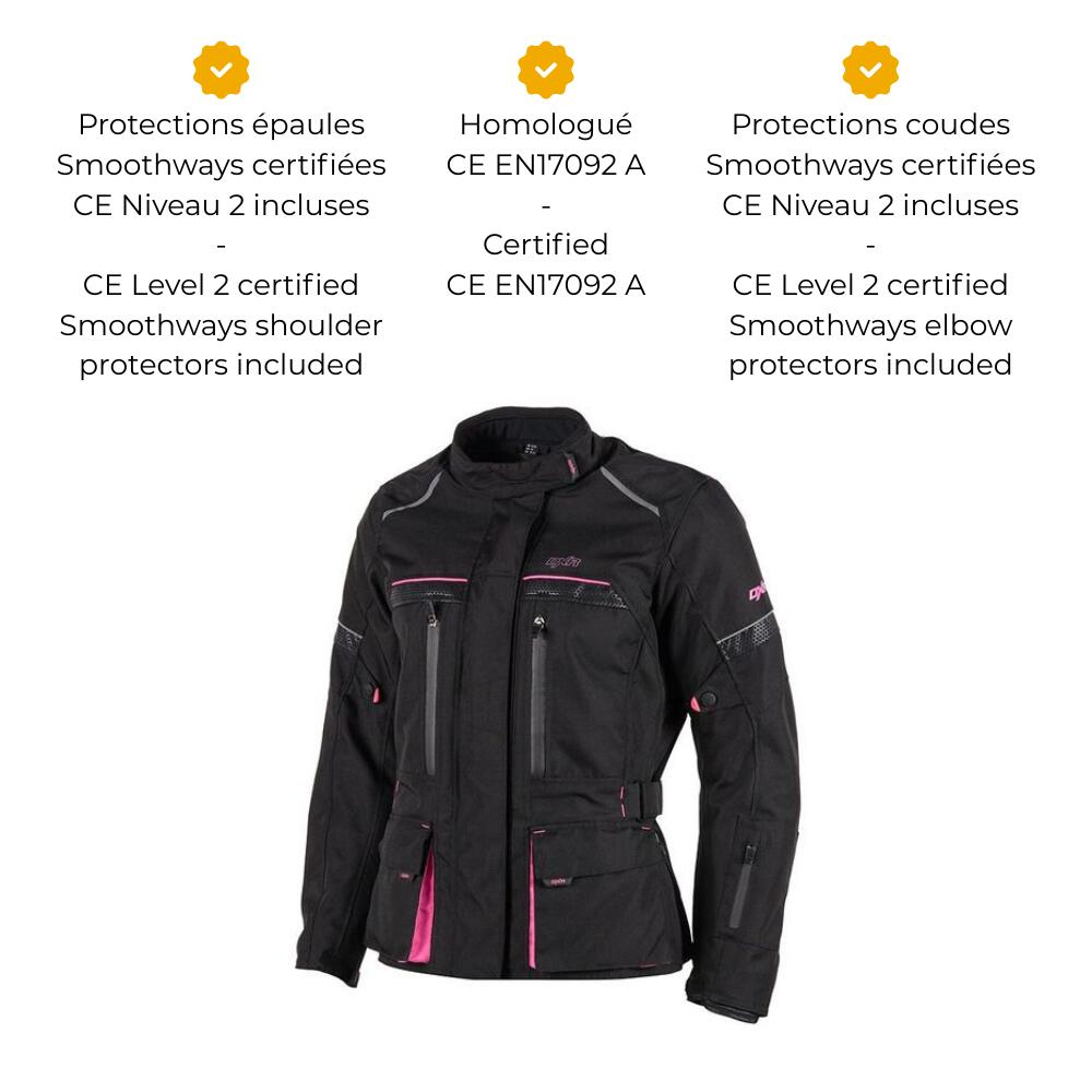 Veste Moto Certifiée Moto ROADTRIP WOMAN MOTOBLOUZ 3/7
