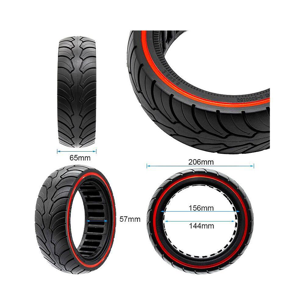 Rueda Maciza Ultraligera 8,5x2,5-6,1 B58 Línea Roja para Patinete Dualtron Mini 5/5