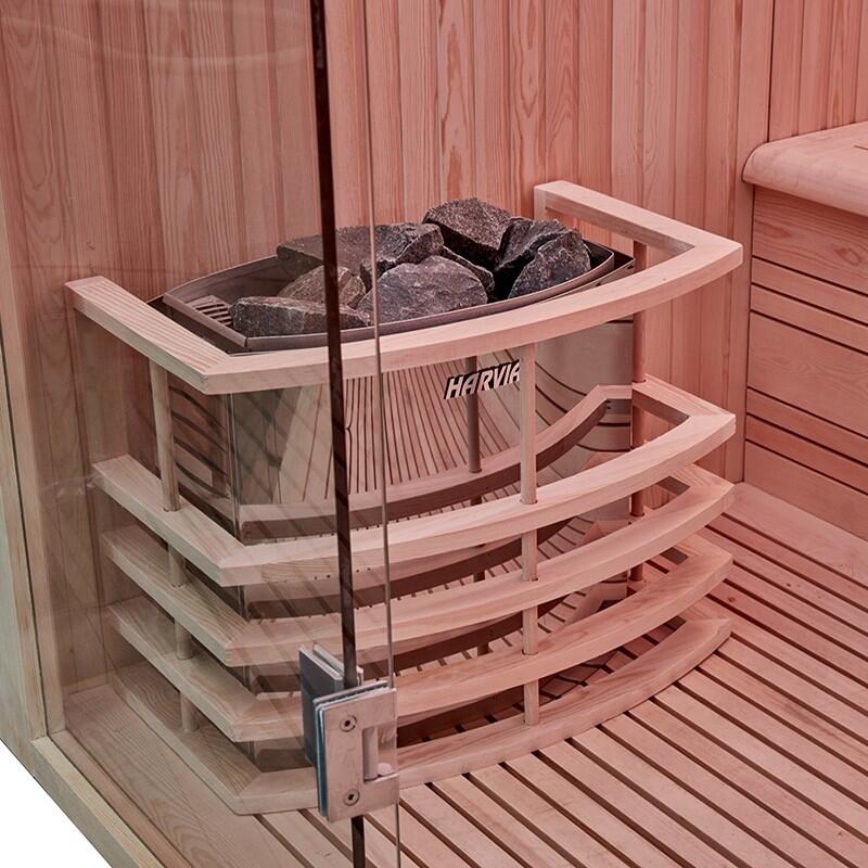Sauna d'angle Boreal® Evasion Baltik - 240x200x210 cm 6/7