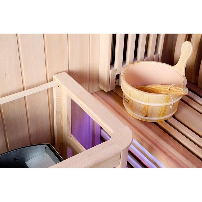 Sauna Combi Boreal® Elégance 2 - 150x125 Infrarouge + Vapeur 3/7