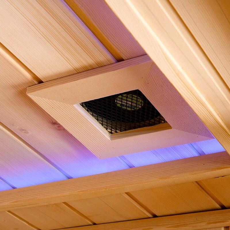 Sauna Combi Boreal® Elégance 2 - 150x125 Infrarouge + Vapeur 5/7