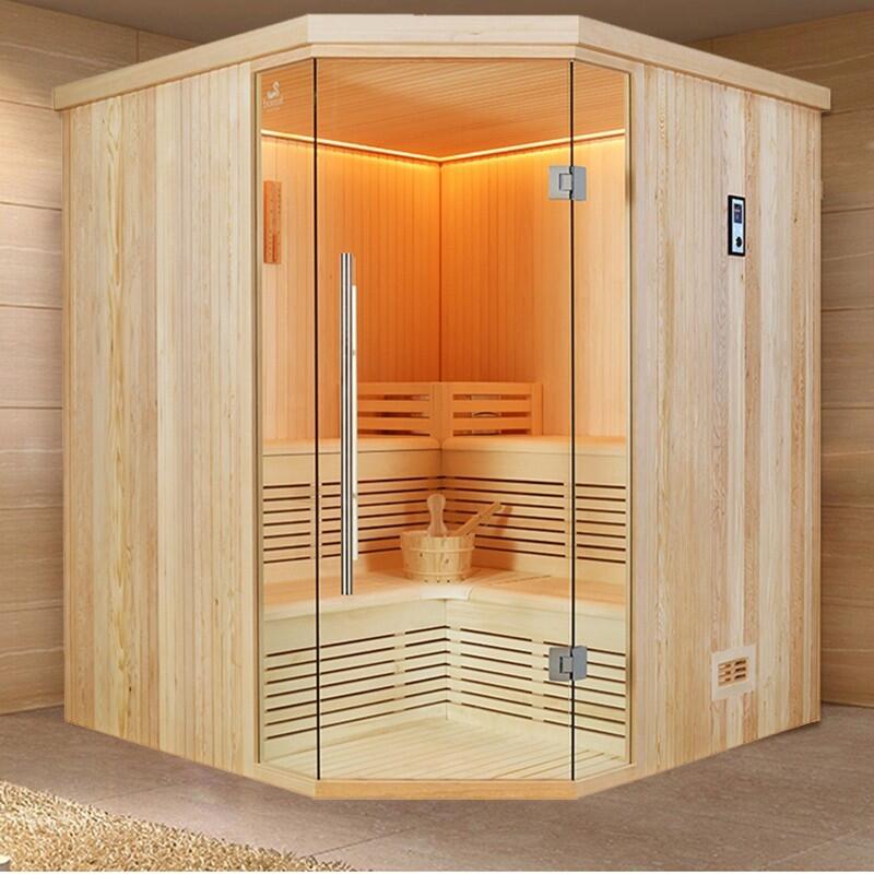 Sauna d'angle Boreal® Evasion Club 180C - 4 à 6 places - 180*180*210 2/7