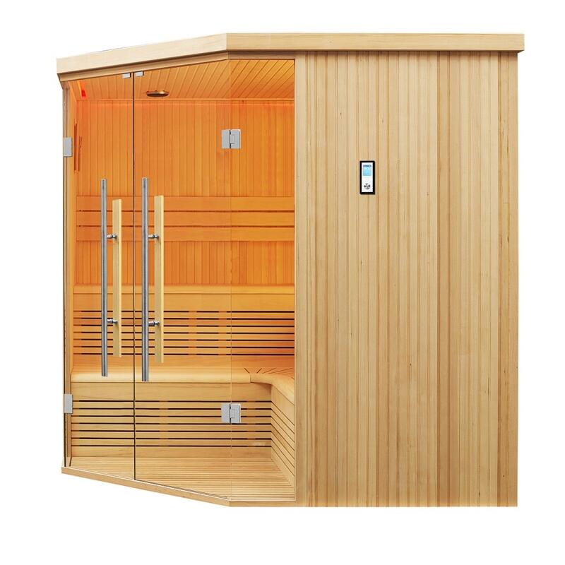 Sauna d'angle Boreal® Evasion Club PRO 214C - 5 à 7 places - 214*214*210 3/7