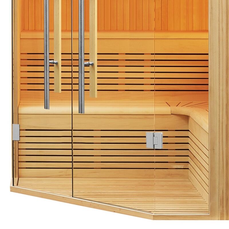 Sauna d'angle Boreal® Evasion Club PRO 214C - 5 à 7 places - 214*214*210 5/7