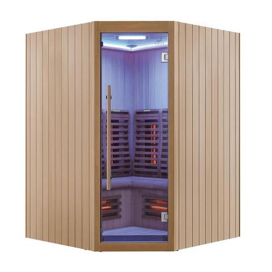 Sauna Infrarouge Boreal® 150C d'Angle à Spectre Complet