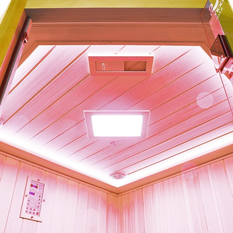 Sauna Infrarouge Boreal® 150C d'Angle à Spectre Complet 3/7