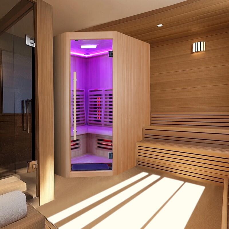 Sauna Infrarouge Boreal® 150C d'Angle à Spectre Complet 2/7